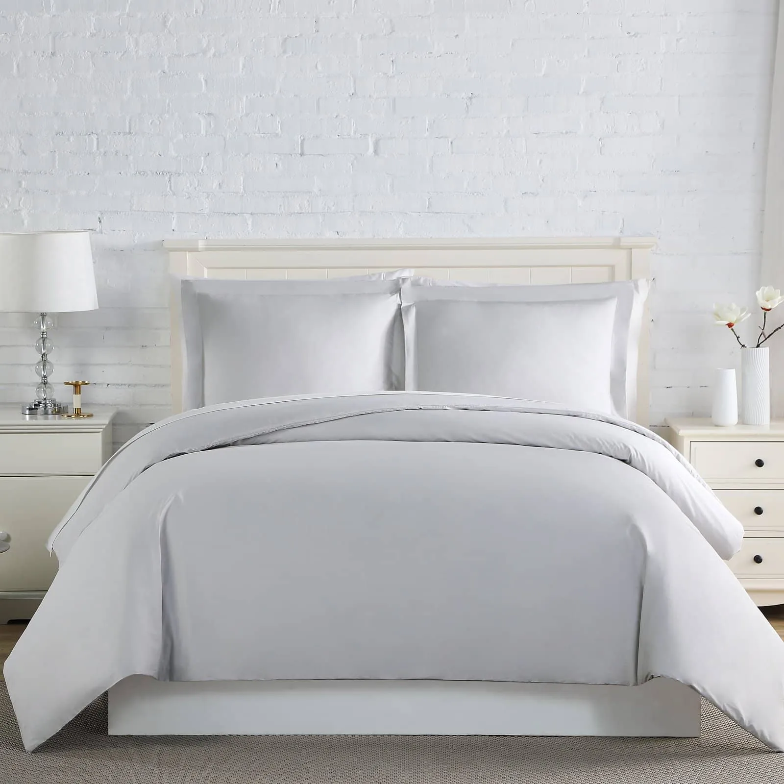 300 Thread Count Cotton Percale Duvet Cover Set