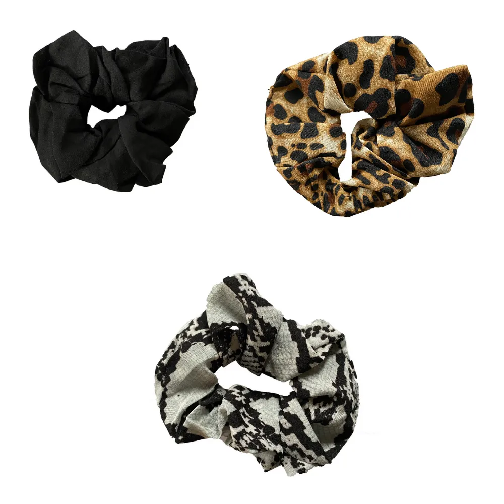 Animal Print Scrunchie Set