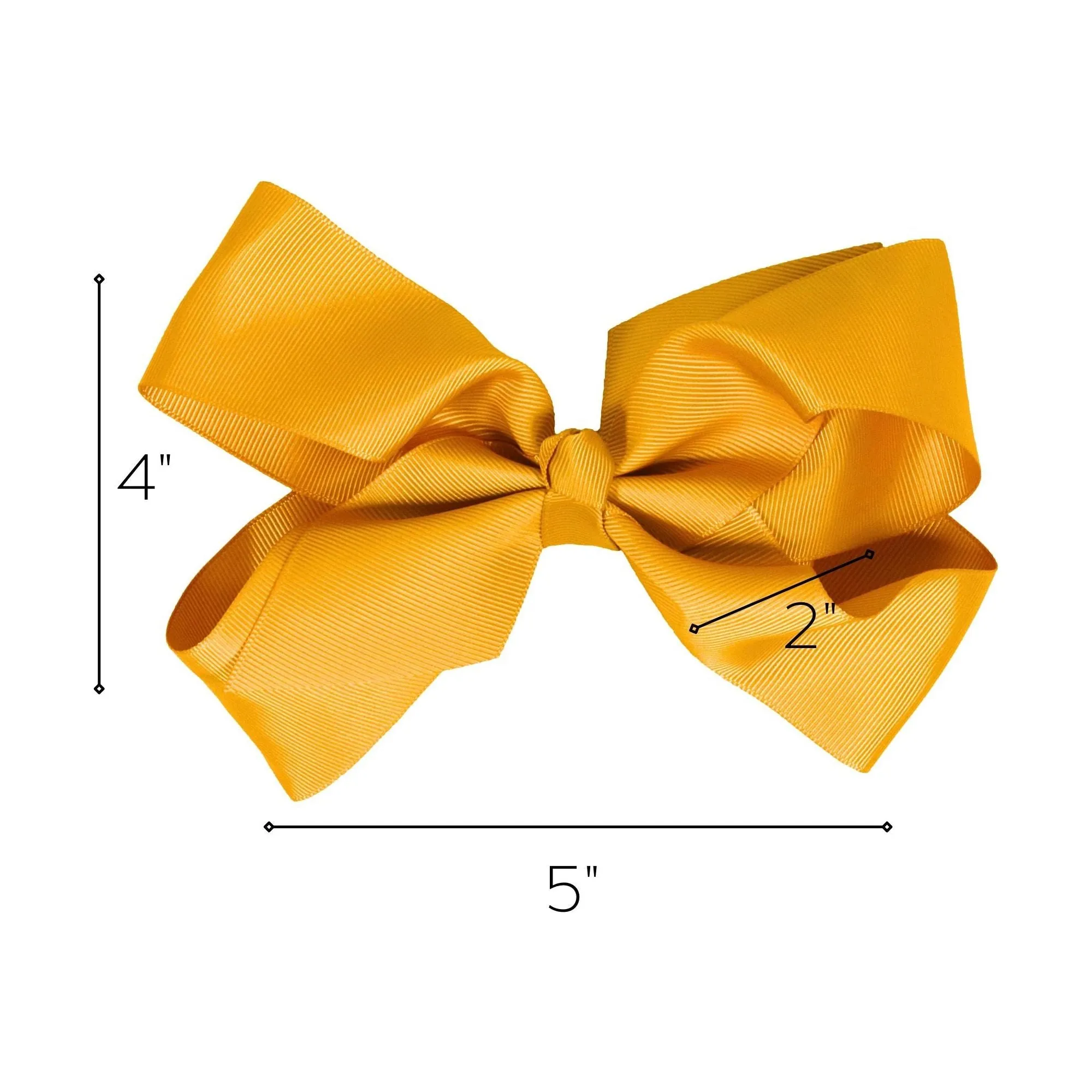 Athletic Gold Classic Hair Bows - 10 Pack