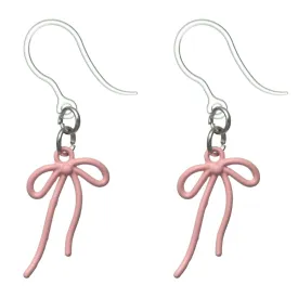 Bow Dangles Hypoallergenic Earrings for Sensitive Ears Made with Plastic Posts