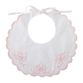 Bows & Dots Bib in Pink