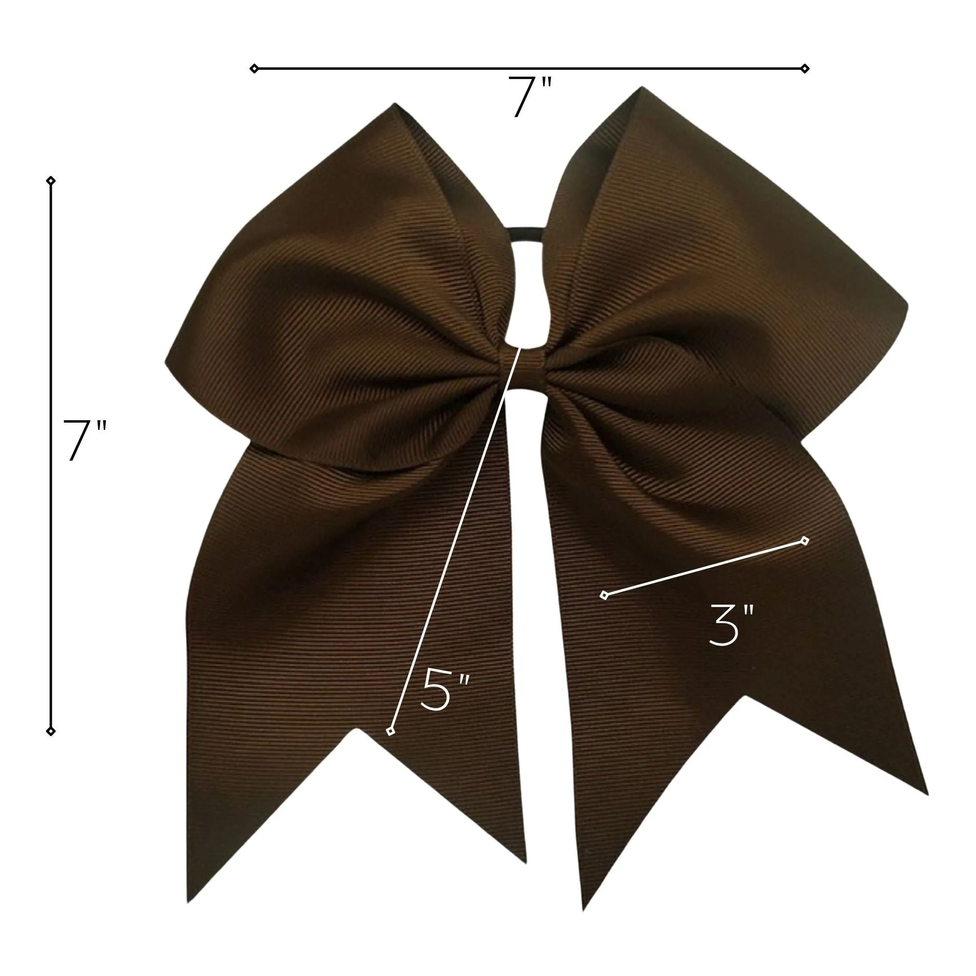 Brown Cheer Bows - 10 Pack