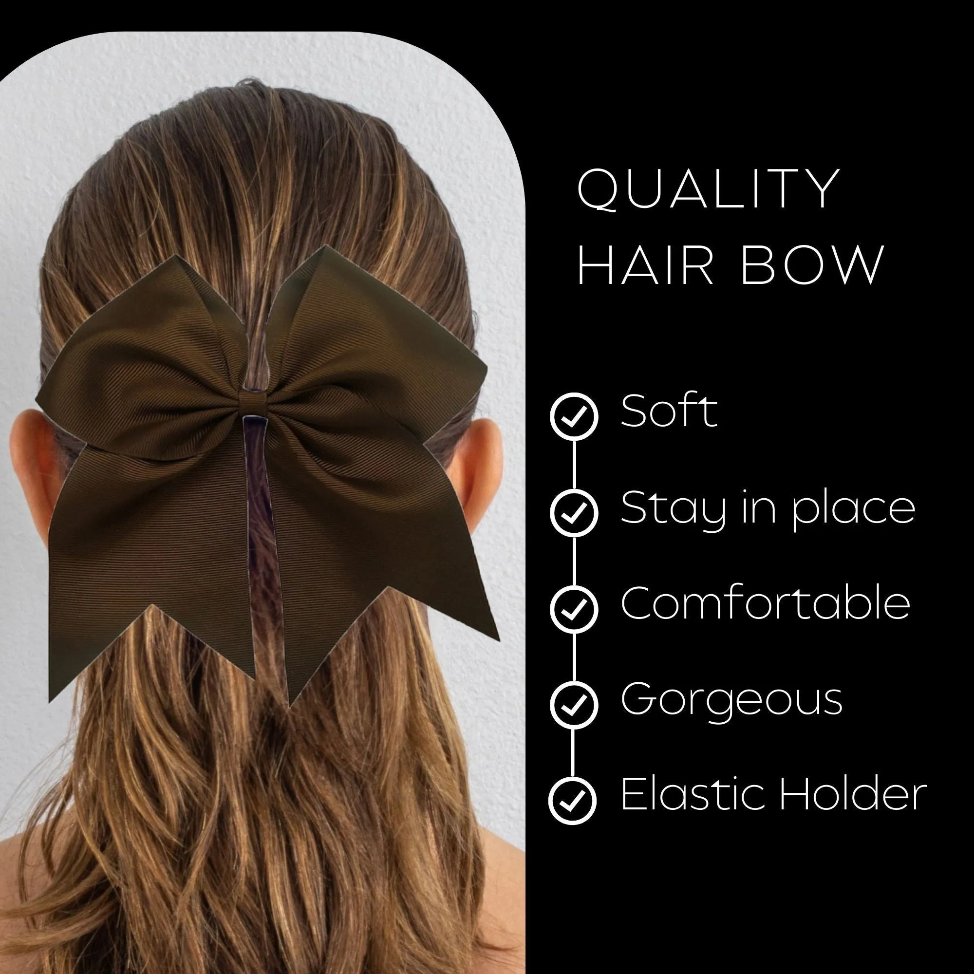 Brown Cheer Bows - 10 Pack