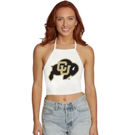 Colorado Boulder White Halter Top