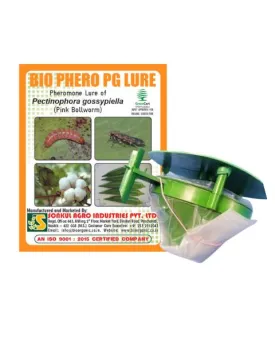 COMBO PACK OF BIO PHERO PG LURE PINKBOLLWORM LURE WITH FUNNEL TRAP SET (PACK OF 10 SET)