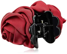 Electomania Women's and Girl's Cloth Rose Flower Hair Clip Jaw Clutcher Set (Random Colour)