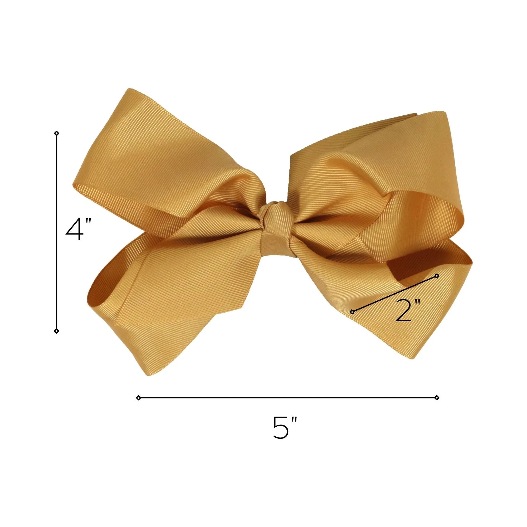 Gold Classic Hair Bow