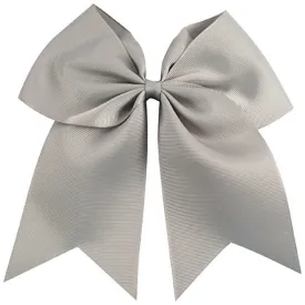 Gray Clip Hair Bow