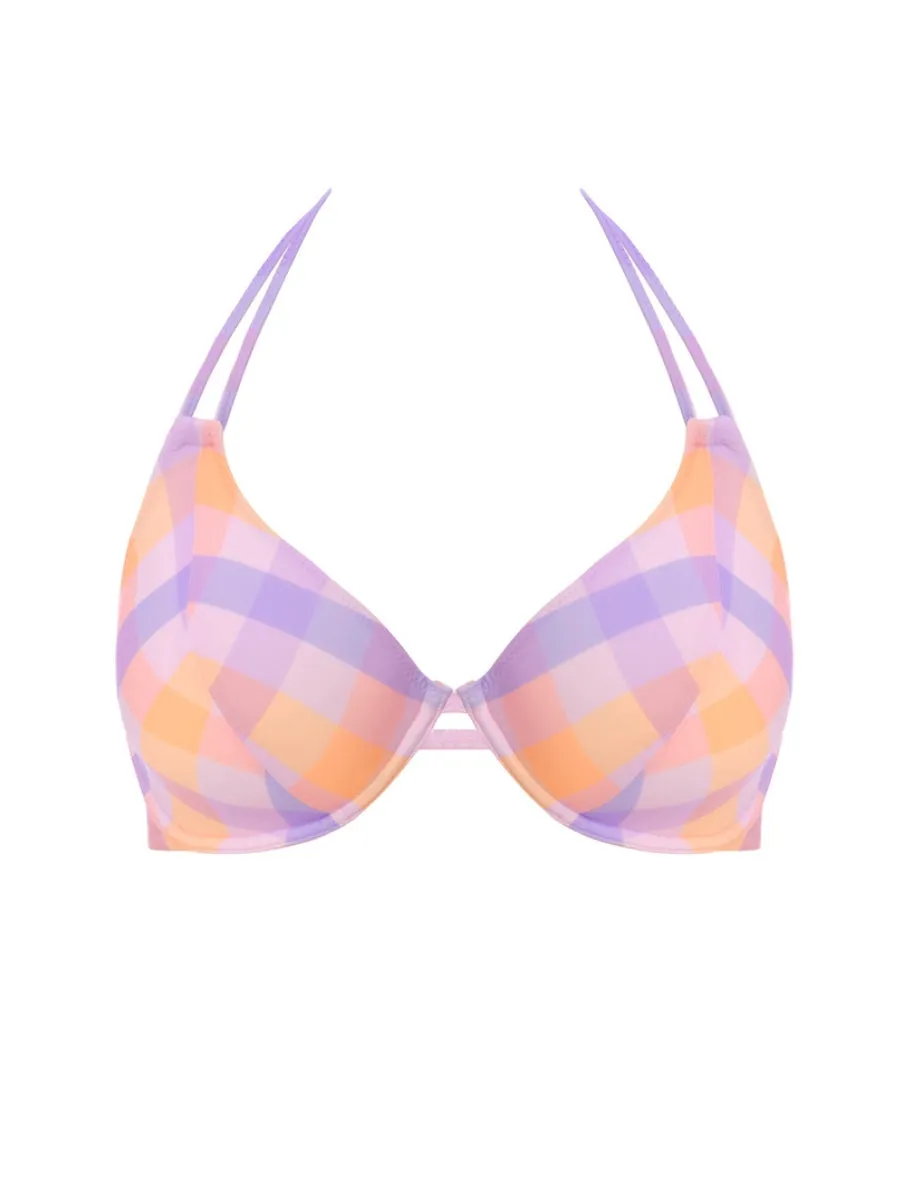 Harbour Island Halterneck Bikini Top - Sorbet