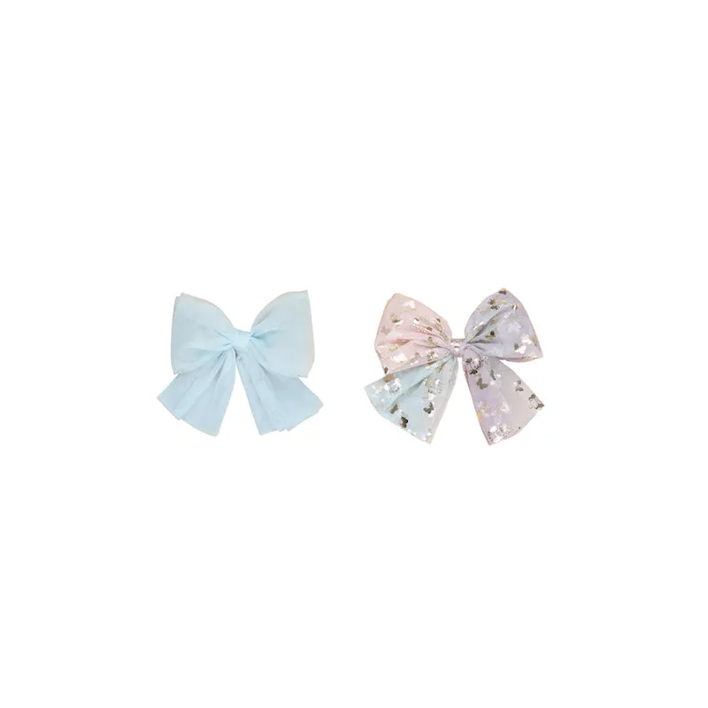 Huxbaby Butterfly Unicorn Tulle 2PK Hair Bow