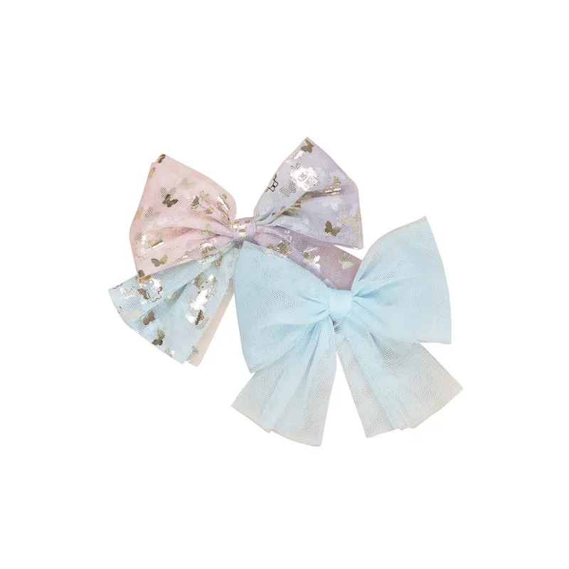 Huxbaby Butterfly Unicorn Tulle 2PK Hair Bow