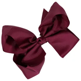 Maroon Classic Hair Bow