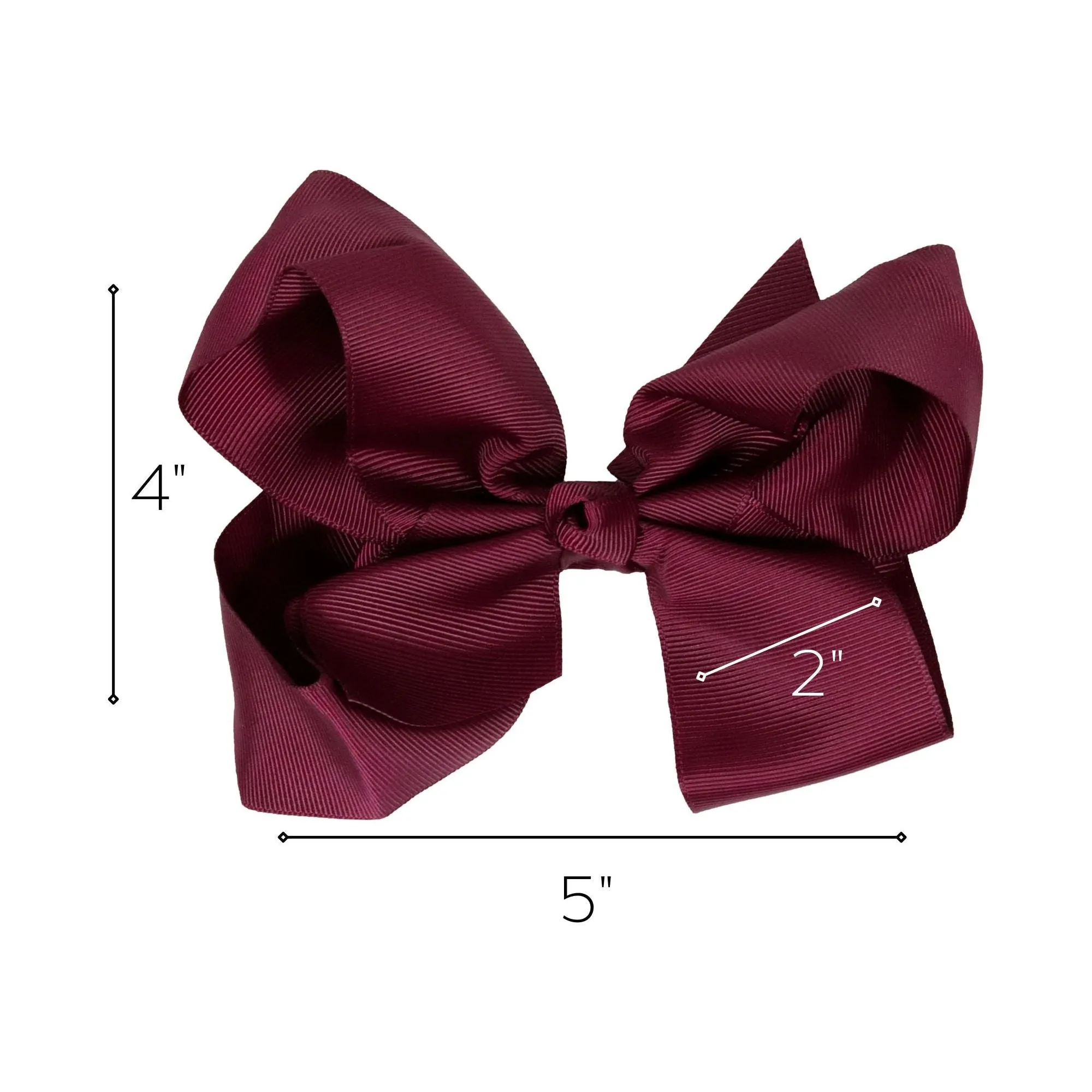 Maroon Classic Hair Bow