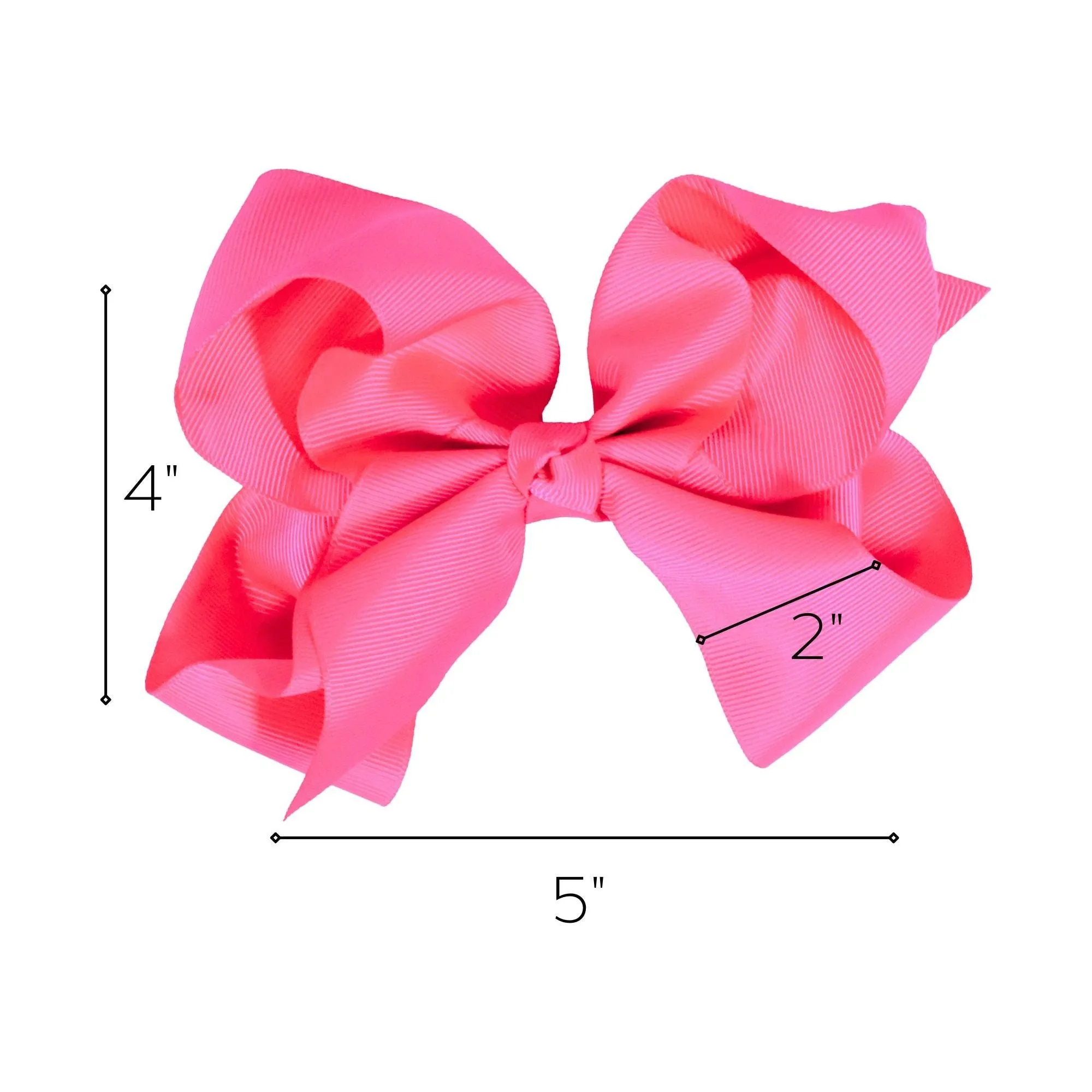 Medium Pink Classic Hair Bow