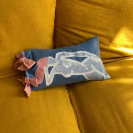 MINI BOWS scrap painted pillow