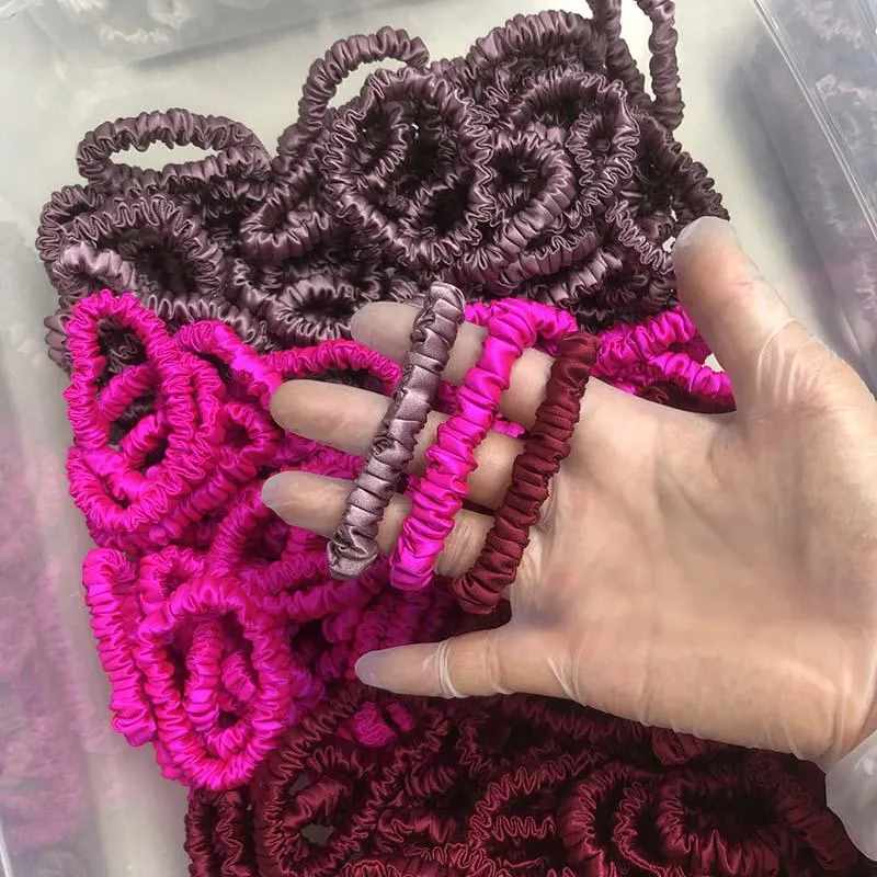 Mini Silk Scrunchies - custom and wholesale