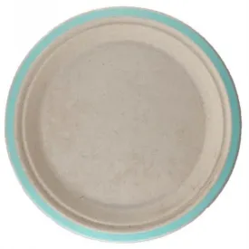 Mint Green Sugarcane Plate 180mm 10pk