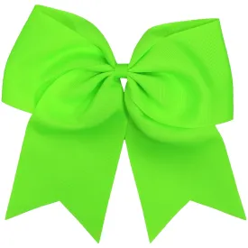 Neon Green Clip Hair Bow