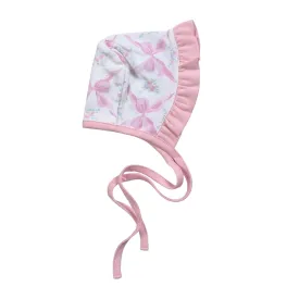 Pink Bows Pima Bonnet