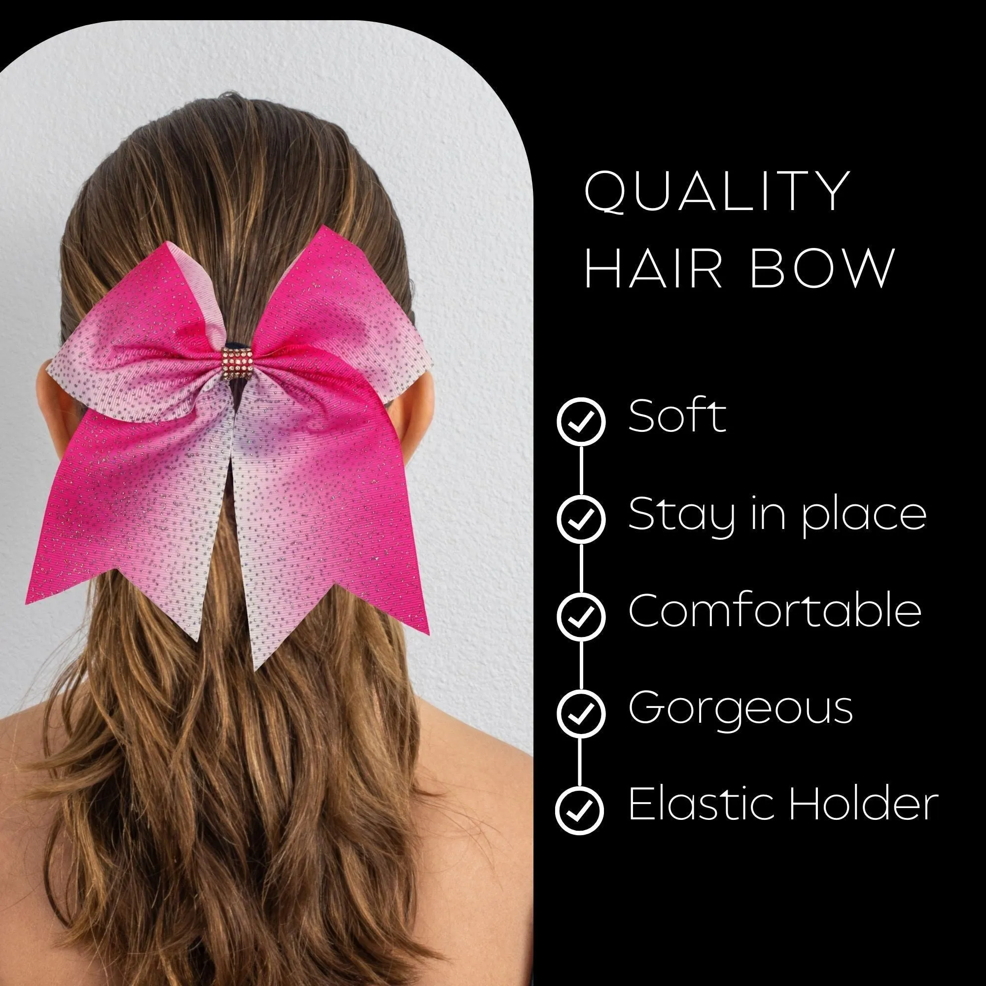 Pink Ombre Breast Cancer Awareness Bow