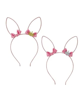 Pink Poppy Bunny Ears Easter Headband