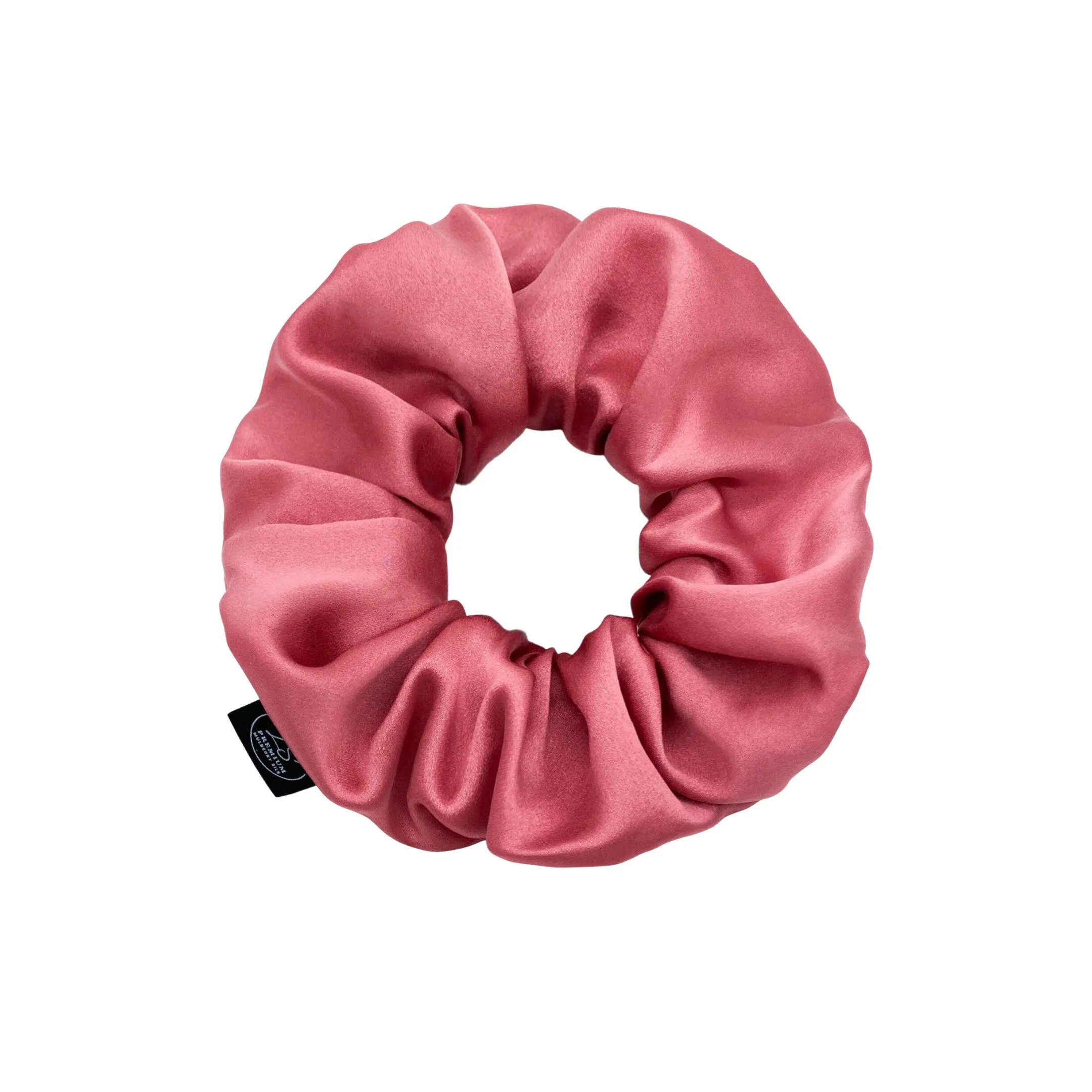 Premium Mulberry Silk Scrunchie - White - Extra Large