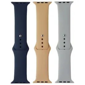 PureGear Watch Band Set for Apple Watch 42/44/45mm - Blue/Tan/Gray