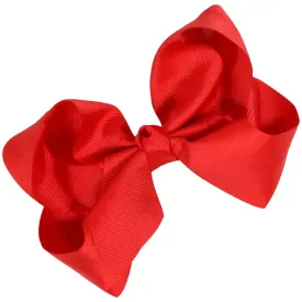 Red Classic Hair Bow