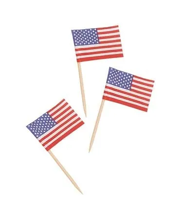 USA Flag Picks 50 Ct