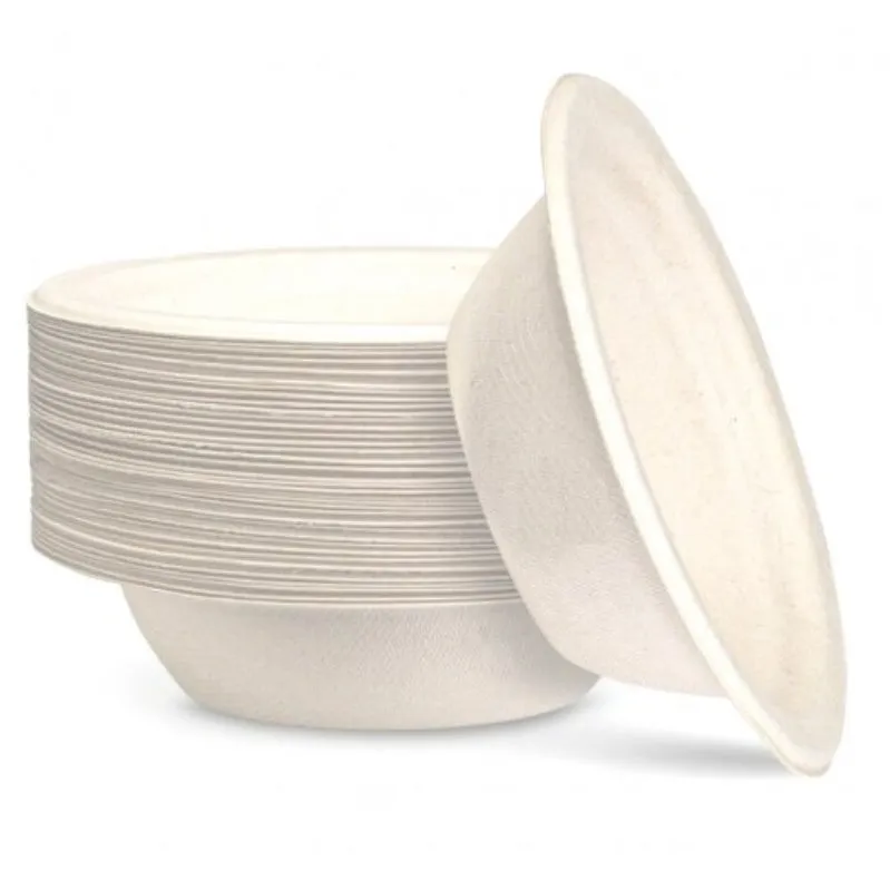 White Sugarcane Bowl 160mm 50pk